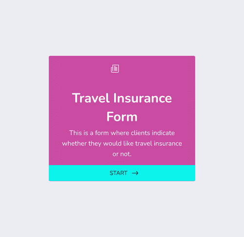 Form Templates: Travel Insurance Form