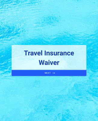 Form Templates: Travel Insurance Waiver