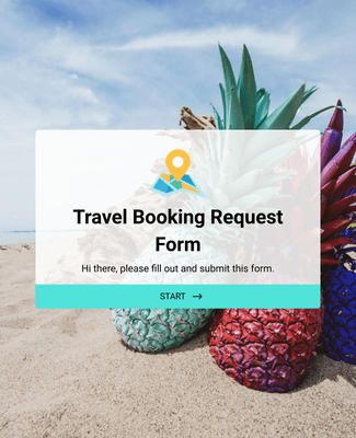Travel Request Booking Form