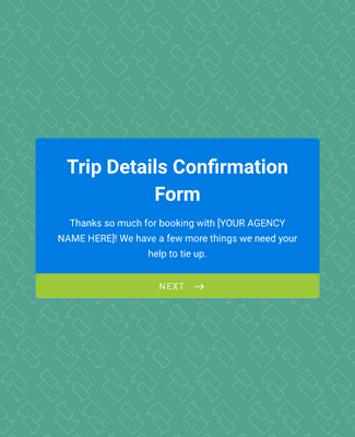 Trip Details Confirmation Form