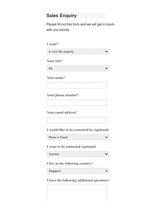 Sales Inquiry Form Template | Jotform