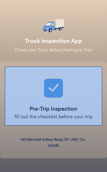 Truck Inspection App