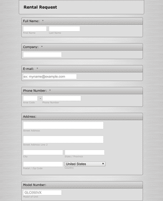 Car Request Form Template | JotForm