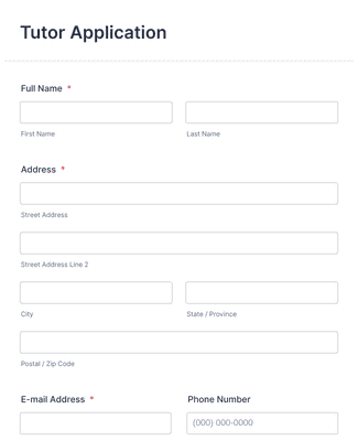 Employment Application Form Template | Jotform