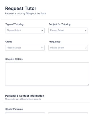 Business Information Request Form Template | Jotform