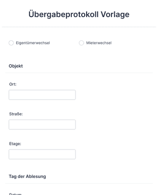  bergabeprotokoll Vorlage Formularvorlage Jotform