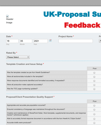 Four Square Form/Customer Proposal 