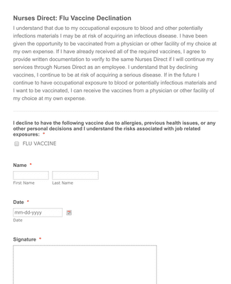 Flu Vaccine Declination Form Template Jotform   Ums Flu Vaccine Declination 5aae43ef1392e39437f8e9a5ed664938 Classic 