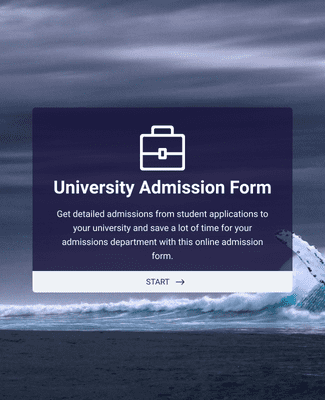 Form Templates: University Admission Form