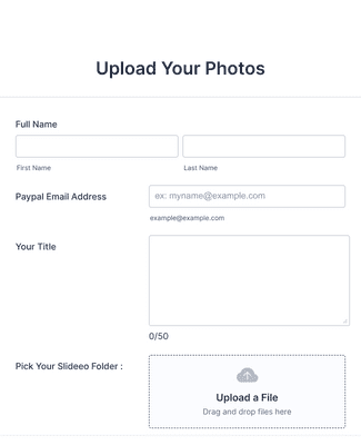 Form Templates: Photo Upload Form
