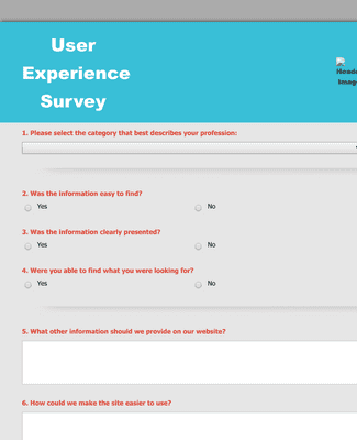 User Testing Survey Form Template | JotForm