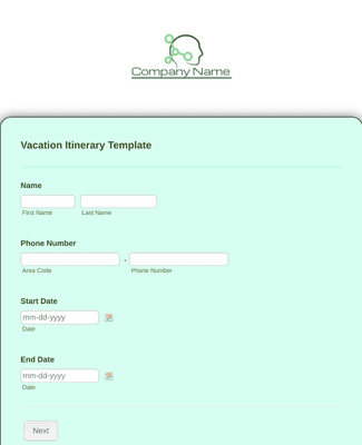 Trip Details Confirmation Form Template | Jotform