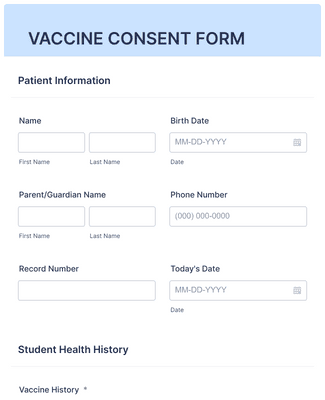 Needle Less Injections Consent Form Template | Jotform