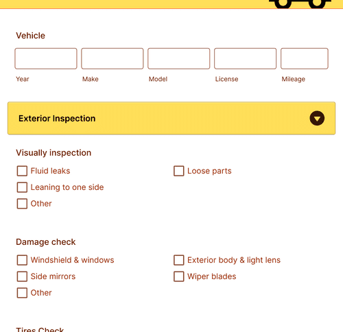 Form Templates: Van Safety Checklist