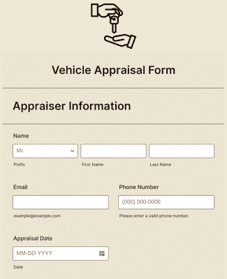 Vehicle Appraisal Form