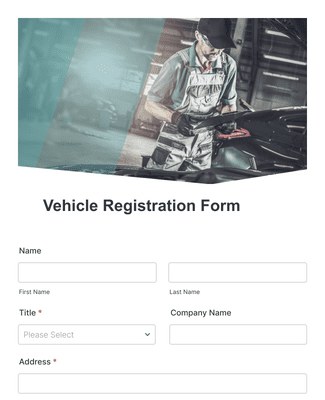 Vehicle Registration Form Template Jotform | Hot Sex Picture