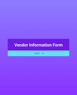Form Templates: Vendor Information Form
