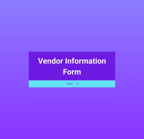 Form Templates: Vendor Information Form