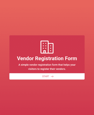 Form Templates: Vendor Registration Form