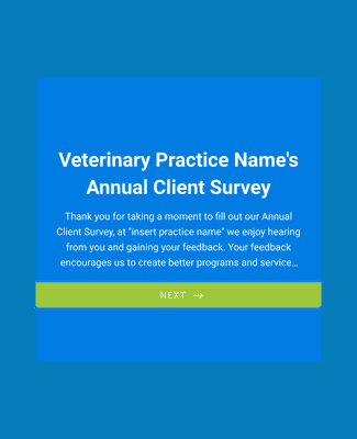 Form Templates: Veterinary Client Survey