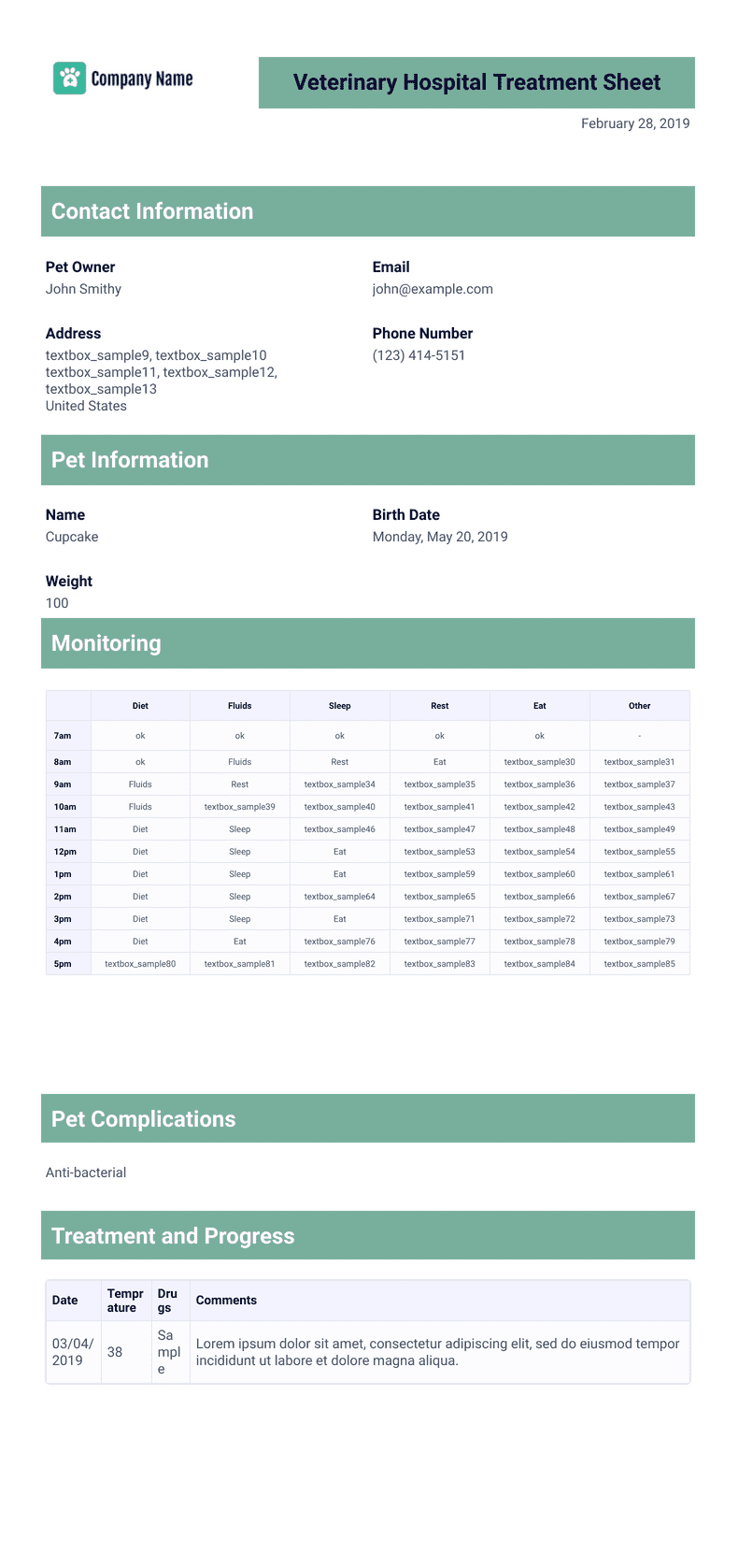 Veterinary & Pet Templates - PDF Templates | Jotform