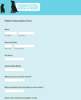 Veterinary Service Forms - Form Templates | JotForm