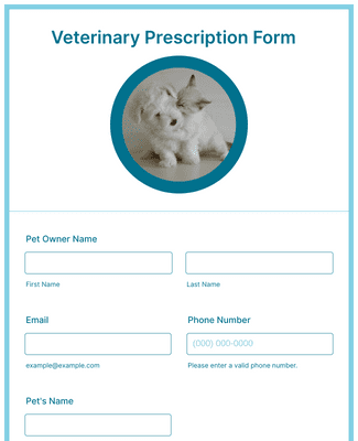 Form Templates: Veterinary Prescription Form