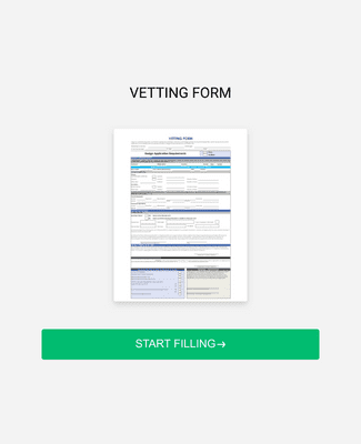 Form Templates: VETTING FORM