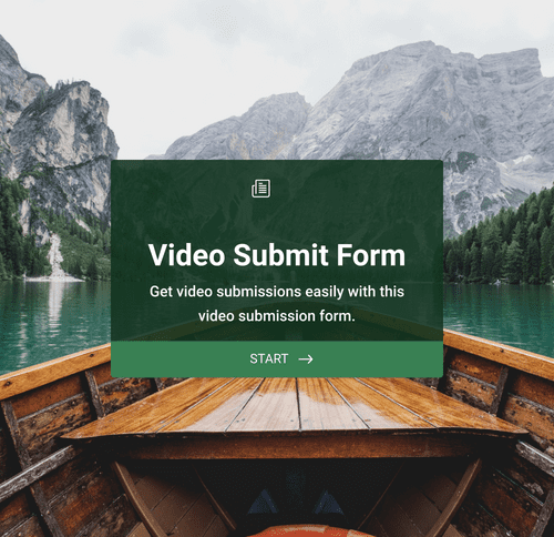Form Templates: Video Submit Form