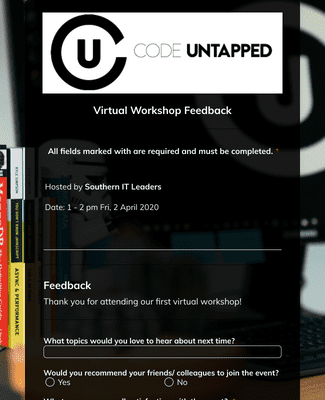 Form Templates: Virtual Workshop Feedback Form