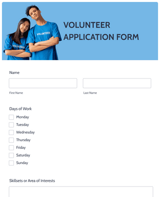 Template-/volunteer-application-form