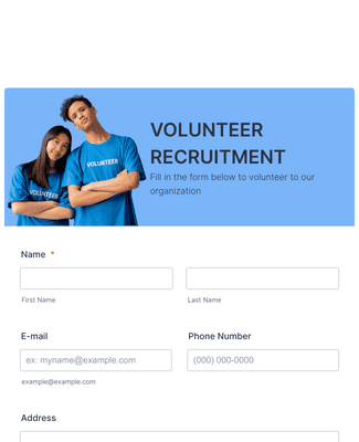 Volunteer Recruitment Form