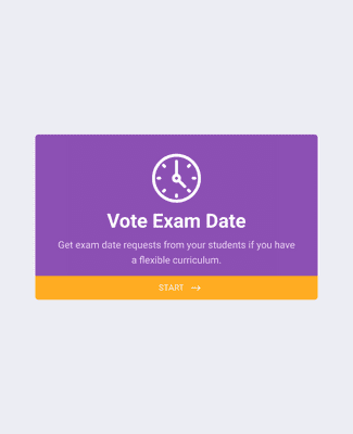 Form Templates: Vote Exam Date