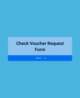 Voucher Check Request Form