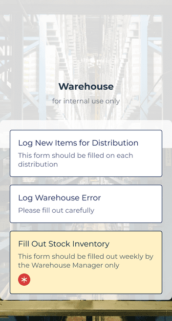 Warehouse Management App