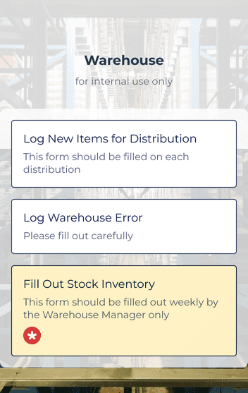 Warehouse Management App