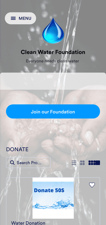 Water Donation App