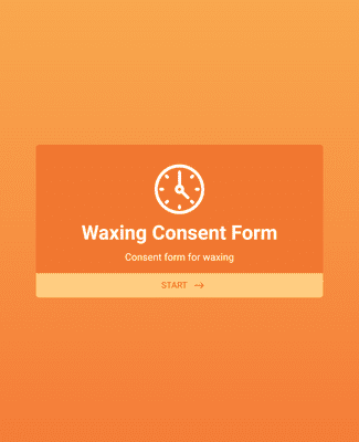 Waxing Waiver Form