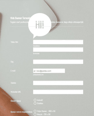 Form Templates: Web Banner Létrehozási Kérelem Űrlap