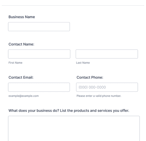 Web Project Application Form Template | Jotform