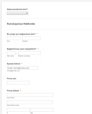 Form Templates: Web tasarım formu