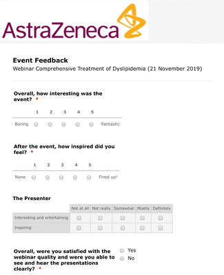 Webinar Feedback Form Template | Jotform