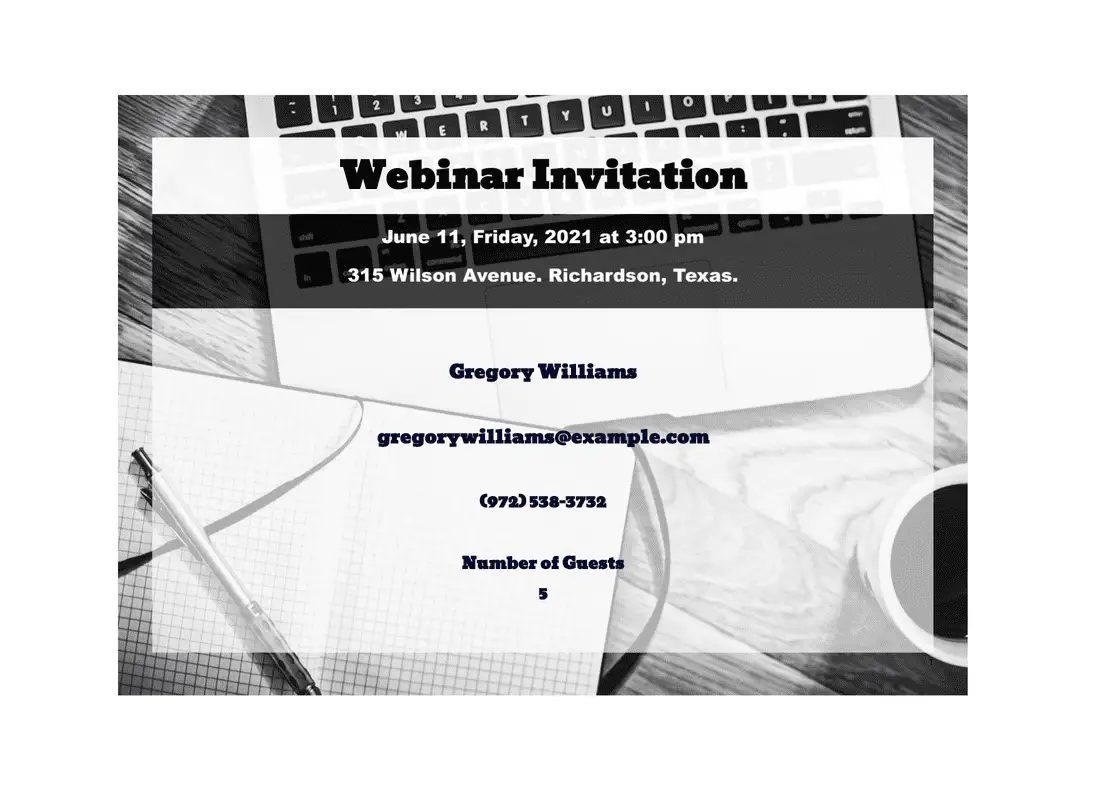 Webinar Invitation