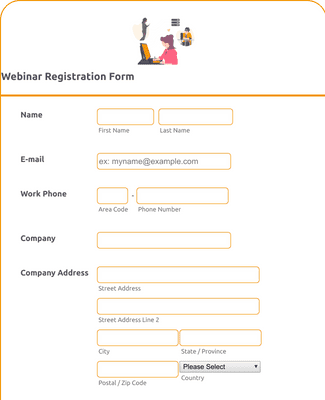Webinar Registration Form