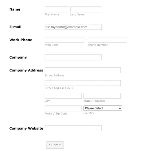 Form Templates: Webinar Sign up Form