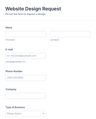 Model Request Form Template | Jotform