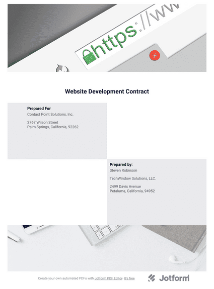 Website Development Contract