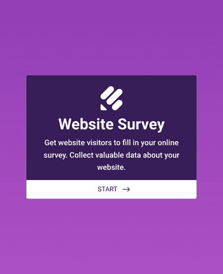 Form Templates: Website Survey