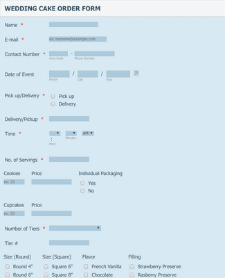 Bread Order Form Template | Jotform