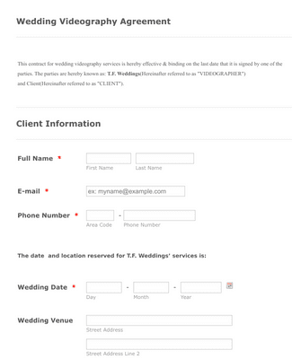 Wedding Package With Price Change